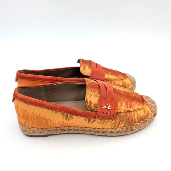 Sam Edelman Kai 2 Espadrille Loafer Shoes Women's Marigold Multi Size US5M EU35 - Picture 3 of 11